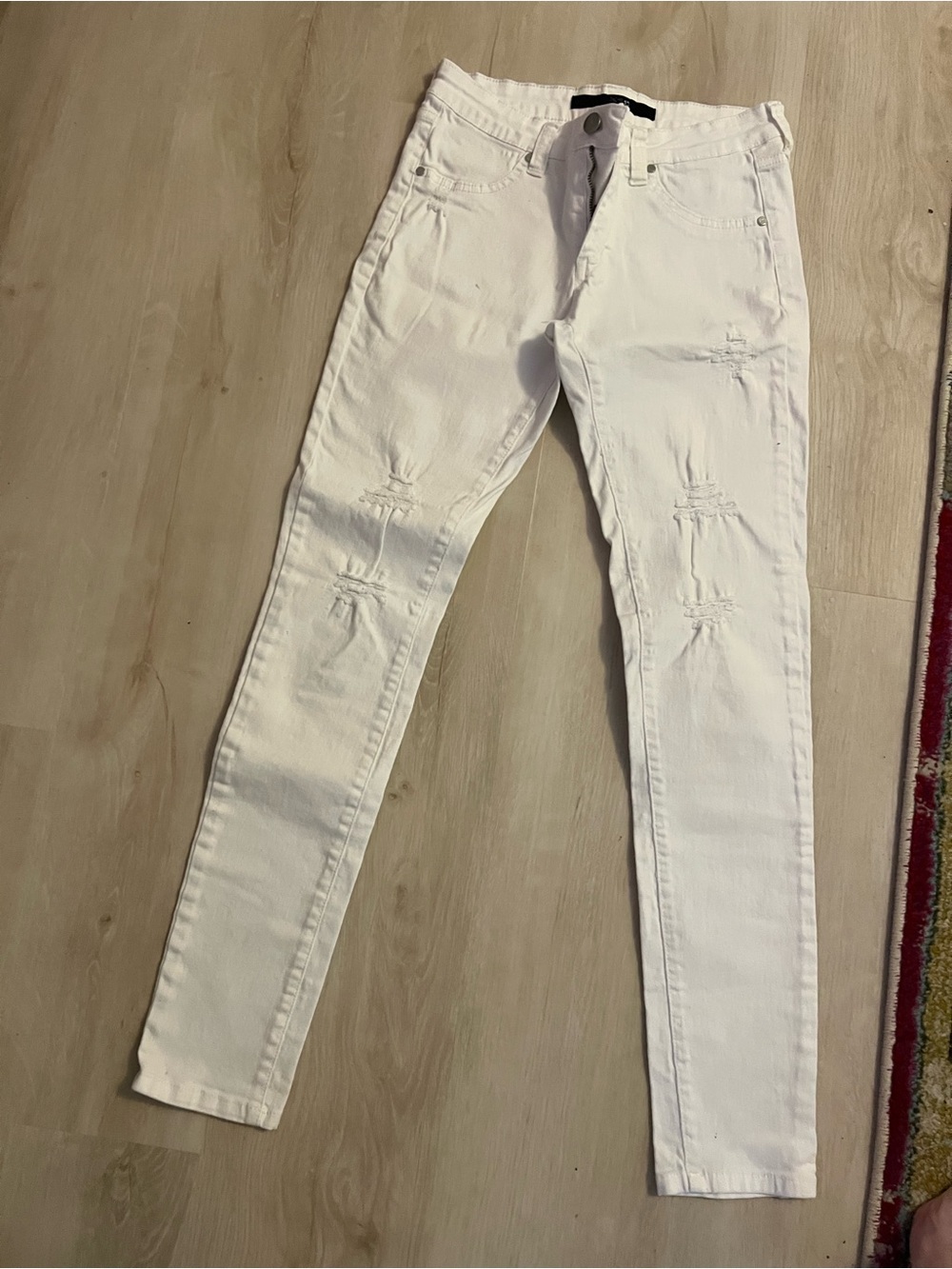 Joes Slim Fit Distressed White childrens Jeans